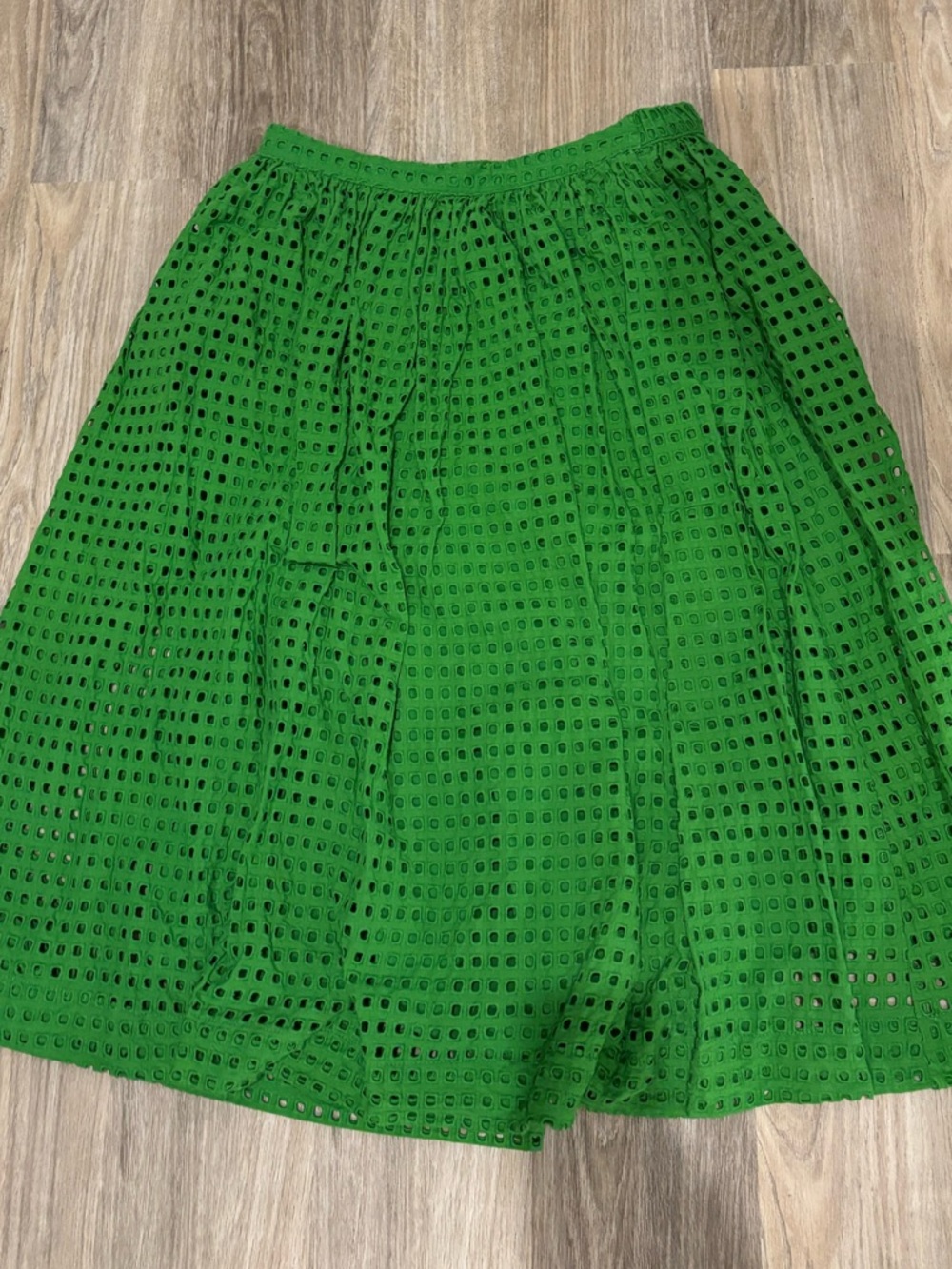 Kate Spade Green Eyelet Skirt